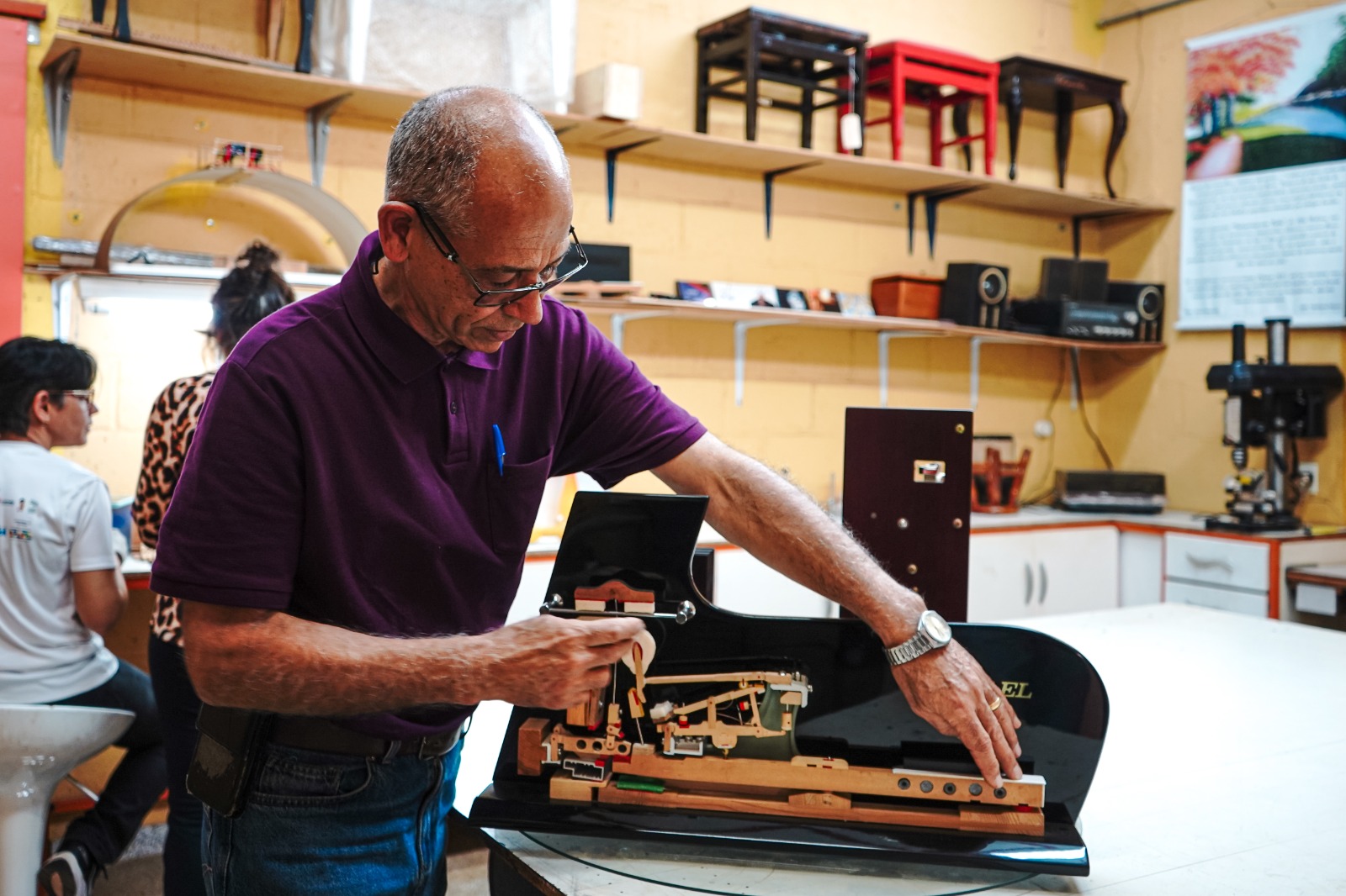 Restauração e reforma de pianos · oficina da A Casa do Piano